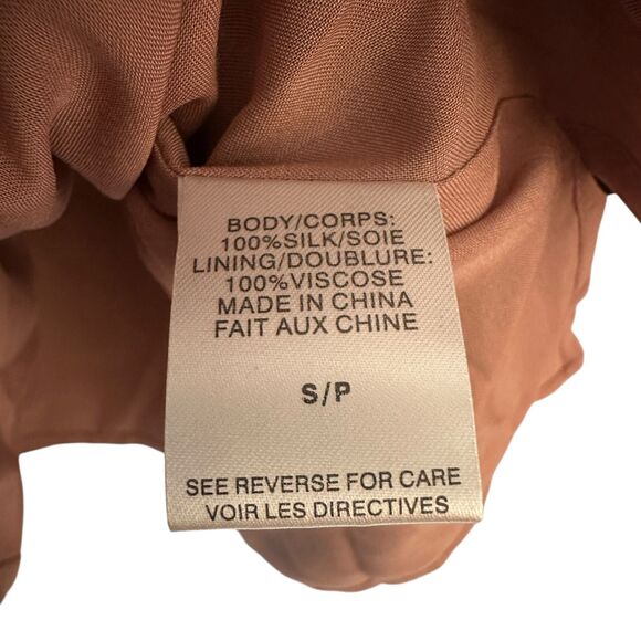 CAMI NYC 100% Silk Brown and Black Leopard Print Tank Adjustable Straps Size S - Picture 5 of 8